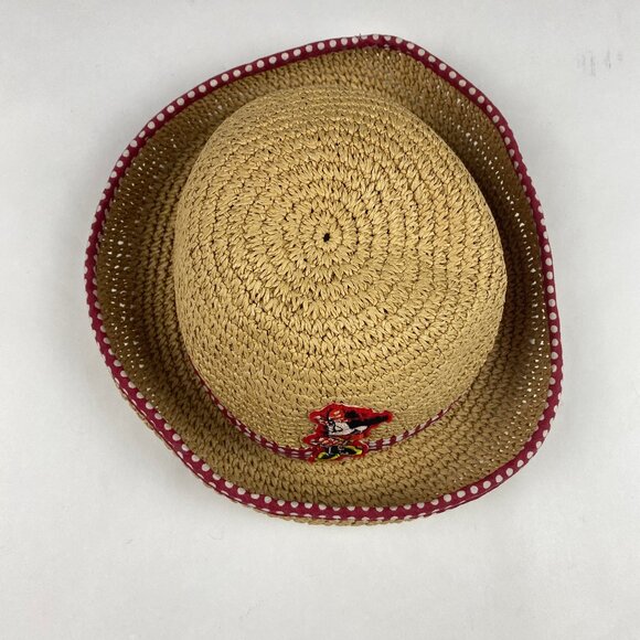 Walt Disney World Straw Hat Minnie Mouse Polka Dot - Picture 2 of 13